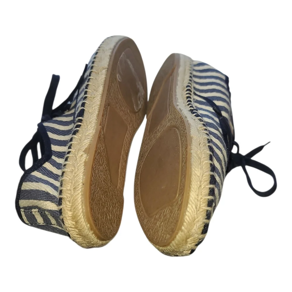 Zara Canvas Striped Espadrilles Sz 9 NWOT
